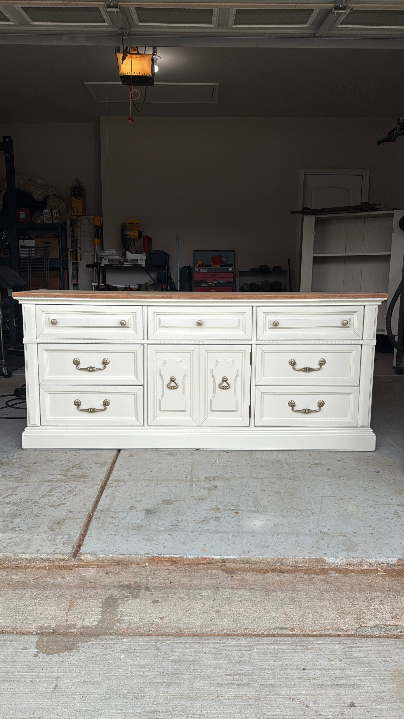 Bleached Top Dresser + Chest of Drawers Set