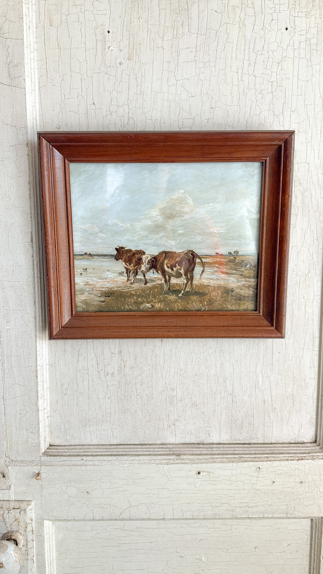 Vintage Cow Print