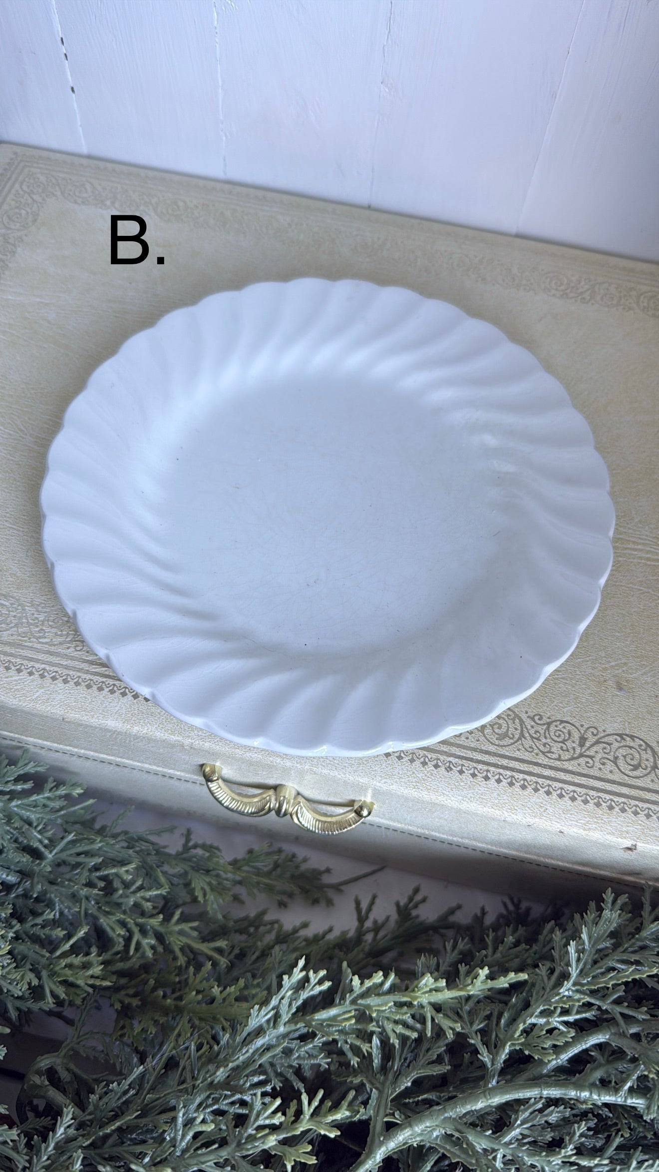 6.25” Ironstone ‘Swirl’ Plate