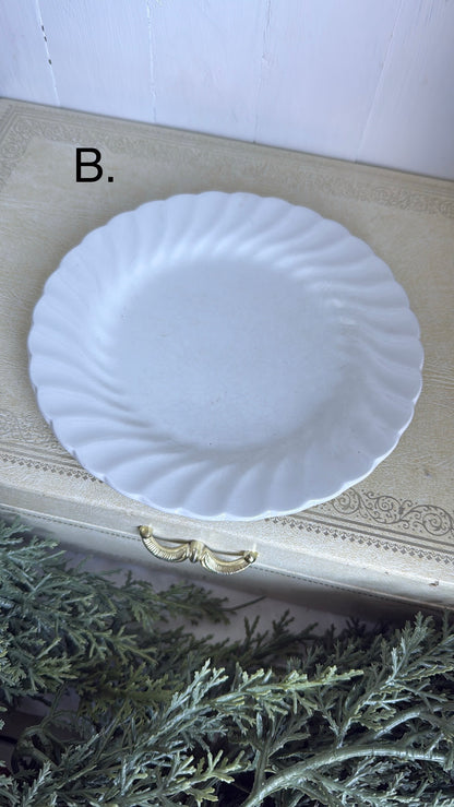 6.25” Ironstone ‘Swirl’ Plate