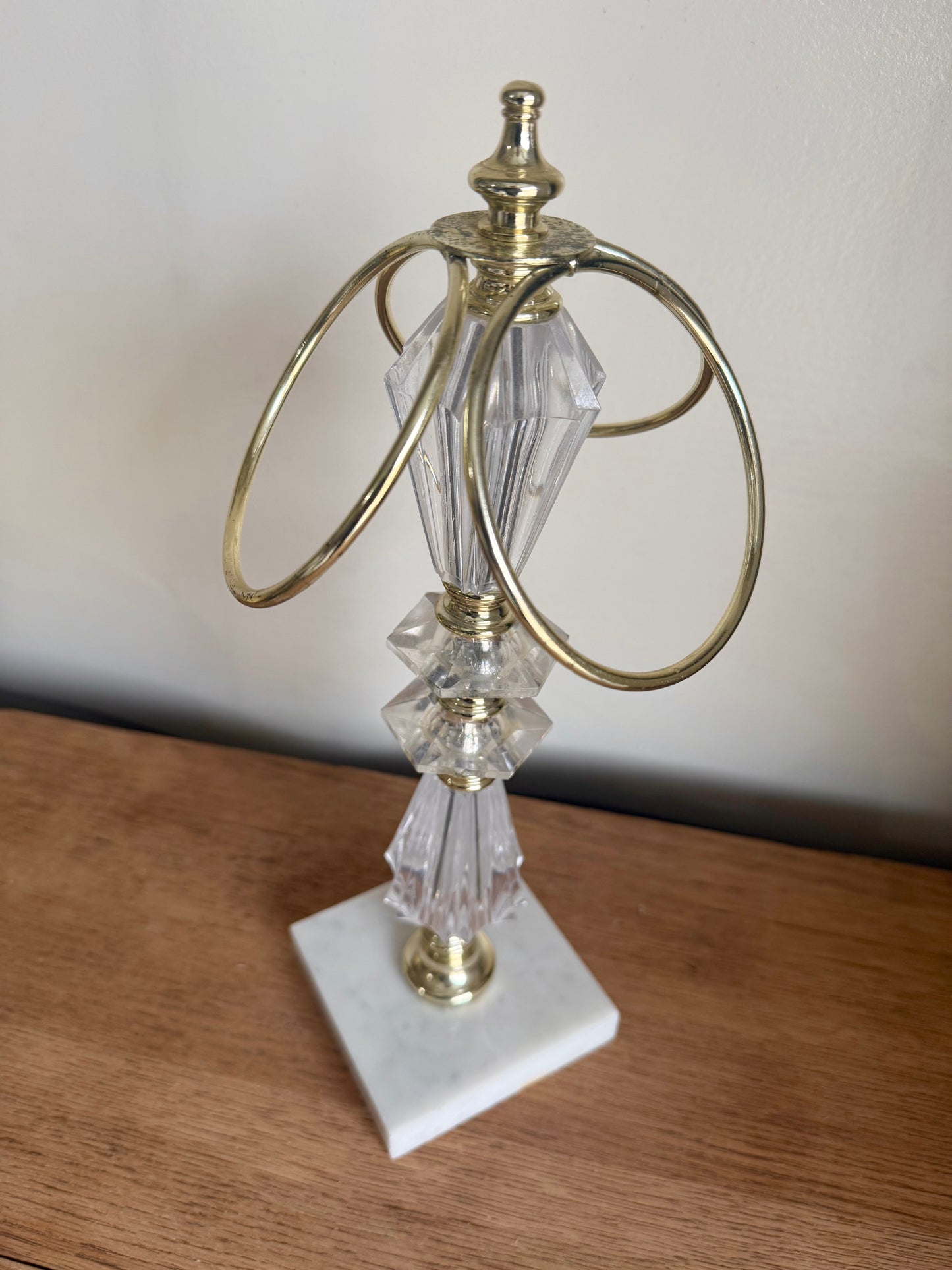 14” Tall Vintage 3 Ring Towel Holder