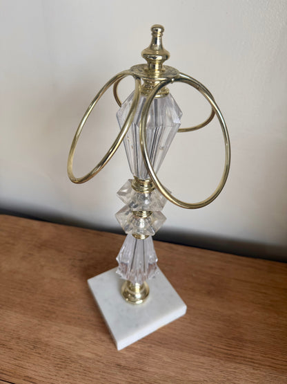 14” Tall Vintage 3 Ring Towel Holder