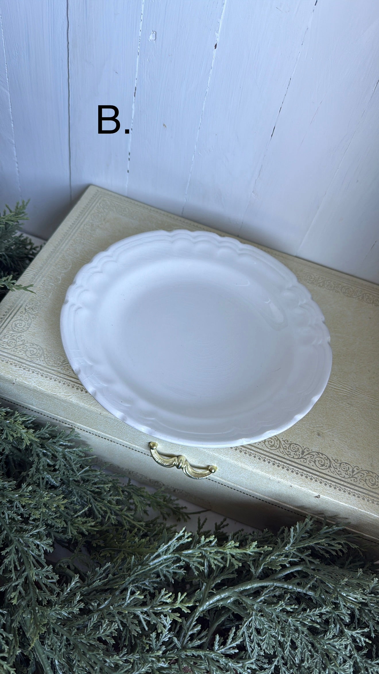 7.25” Ironstone Renaissance Plate