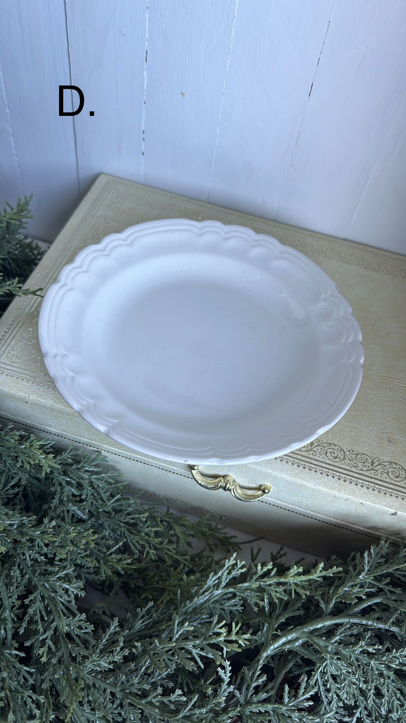 7.25” Ironstone Renaissance Plate
