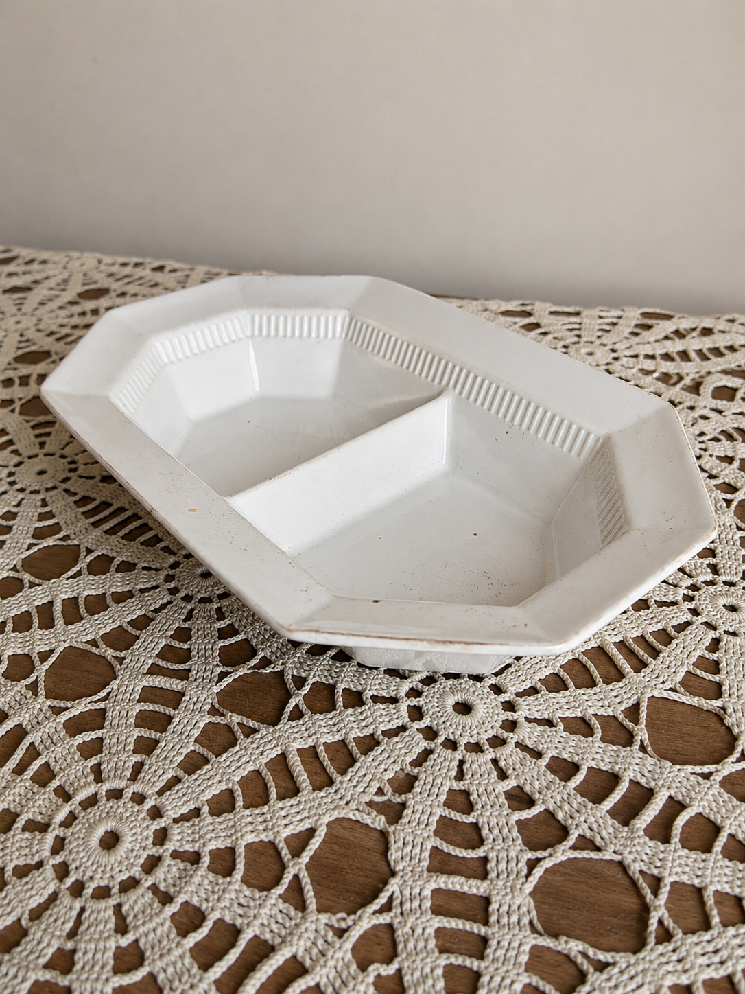 Ironstone Divided Platter