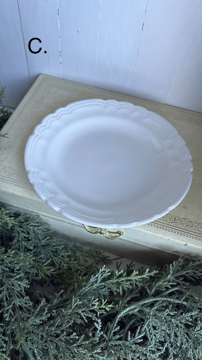 7.25” Ironstone Renaissance Plate