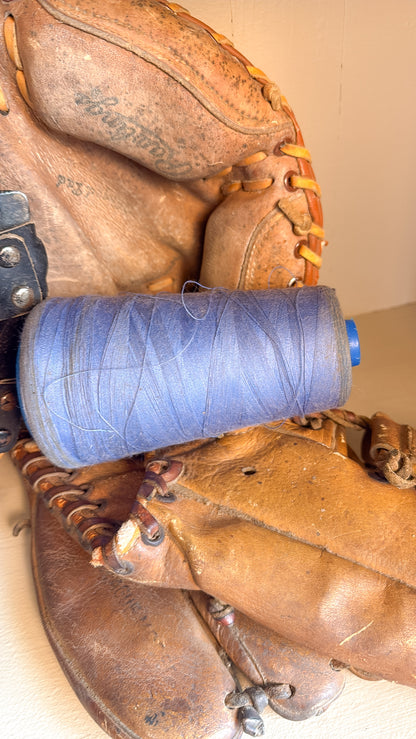 Vintage Blue Spool of Yarn