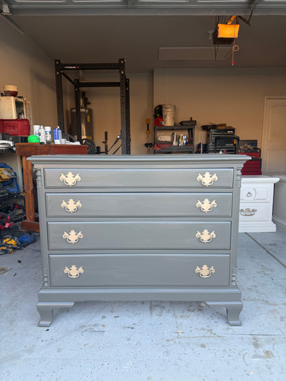 4-Drawer Dark Olive Dresser/Buffet