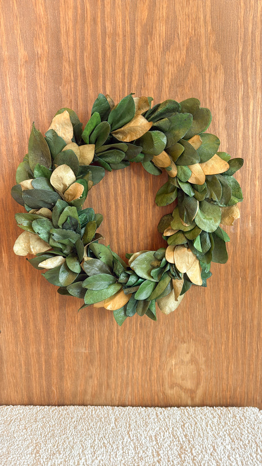12” Dried Greenery Wreath