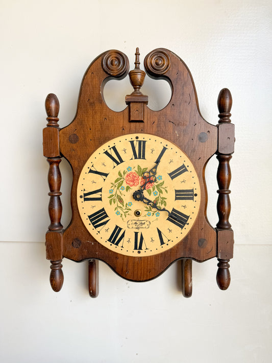 Vintage Wood Wall Clock