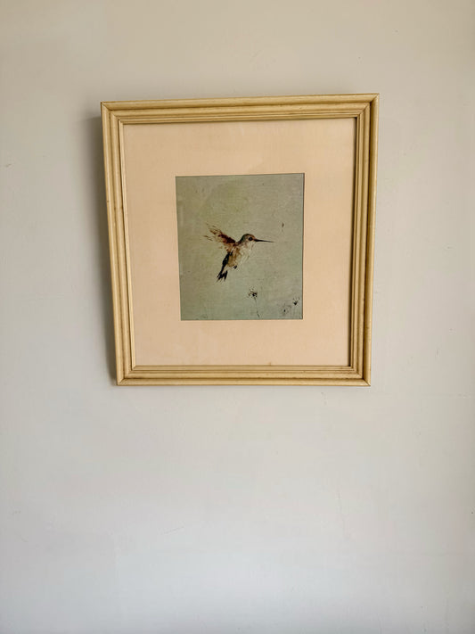 Vintage Hummingbird Print