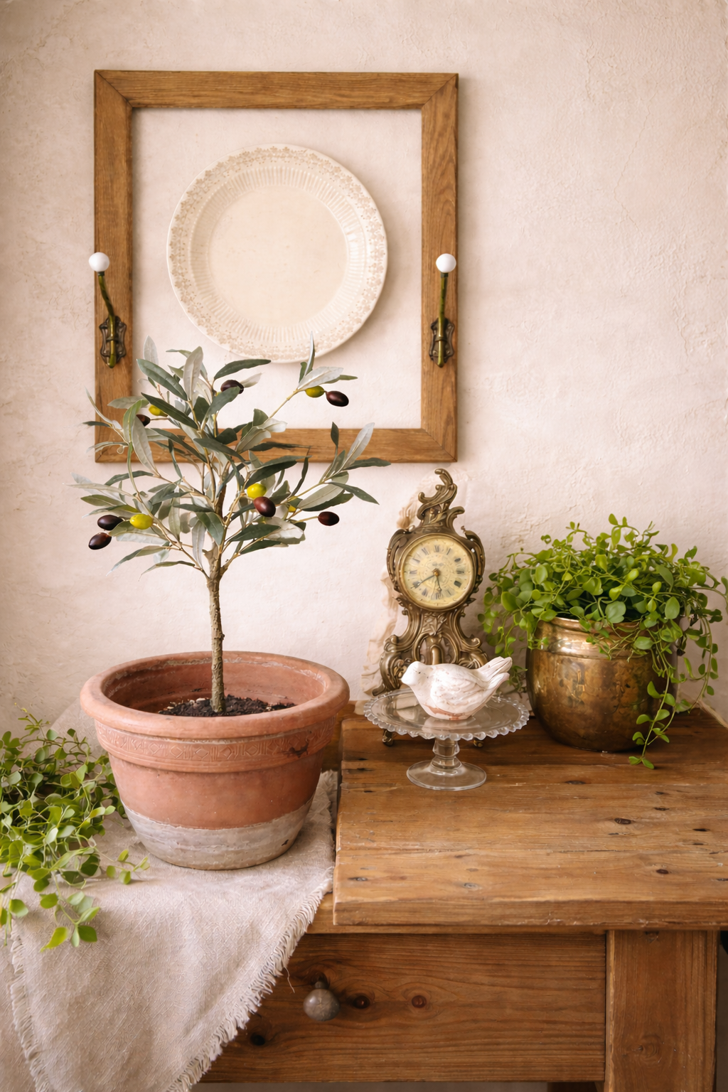 Old Wooden Frame w/ Hooks