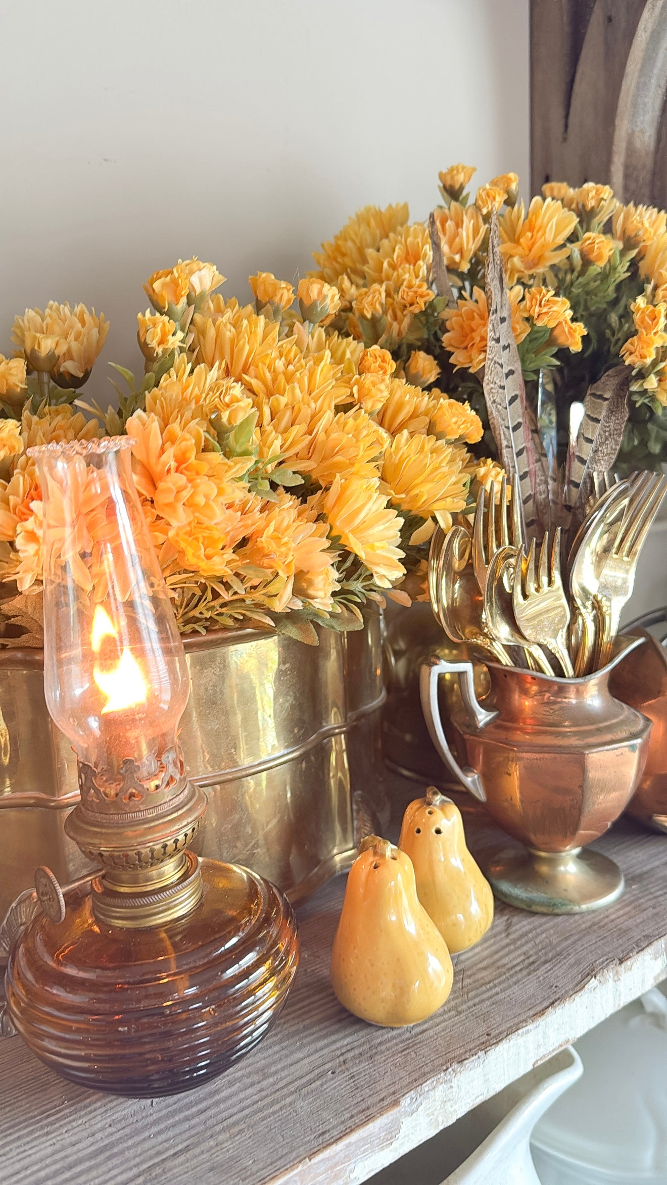 12pc. Antique Gold Silverware