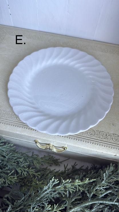 6.25” Ironstone ‘Swirl’ Plate