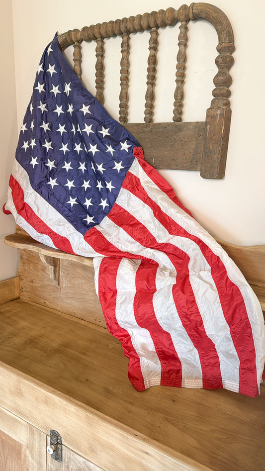 Old Stitched American Flag