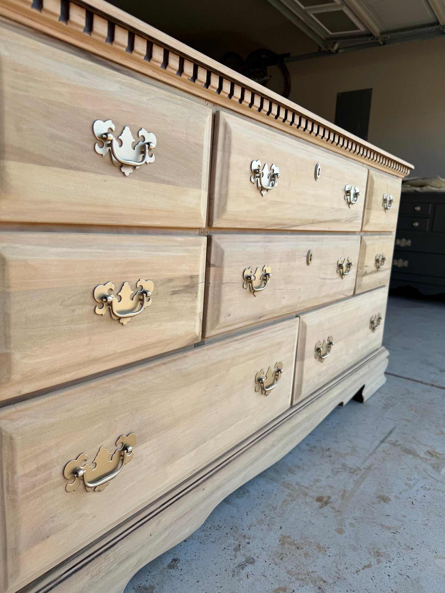 8-Drawer Bleached Dresser