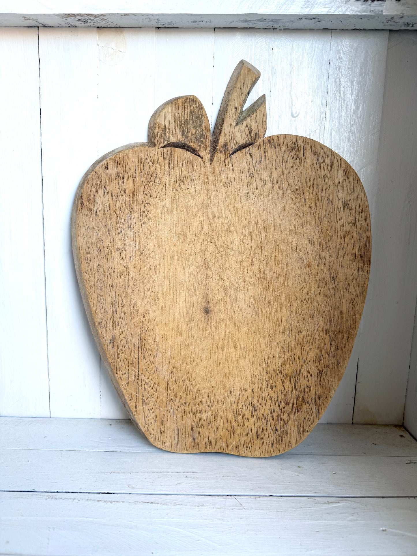 Apple Shaped Wooden Cutting Board