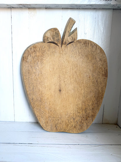 Apple Shaped Wooden Cutting Board