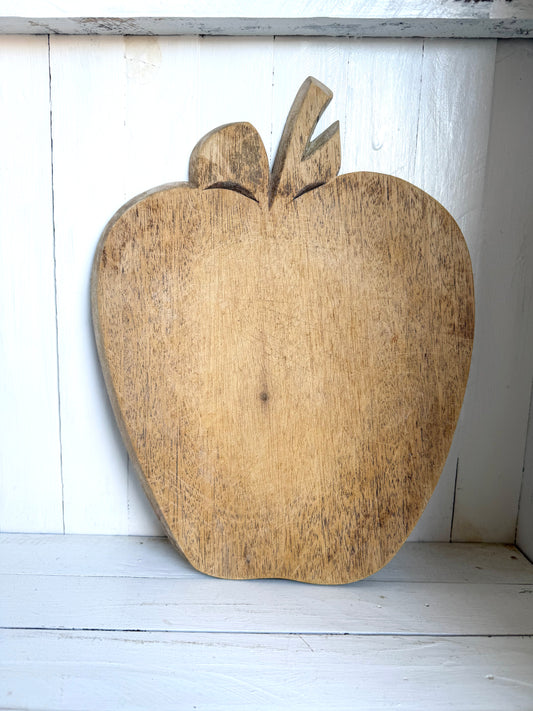 Apple Shaped Wooden Cutting Board