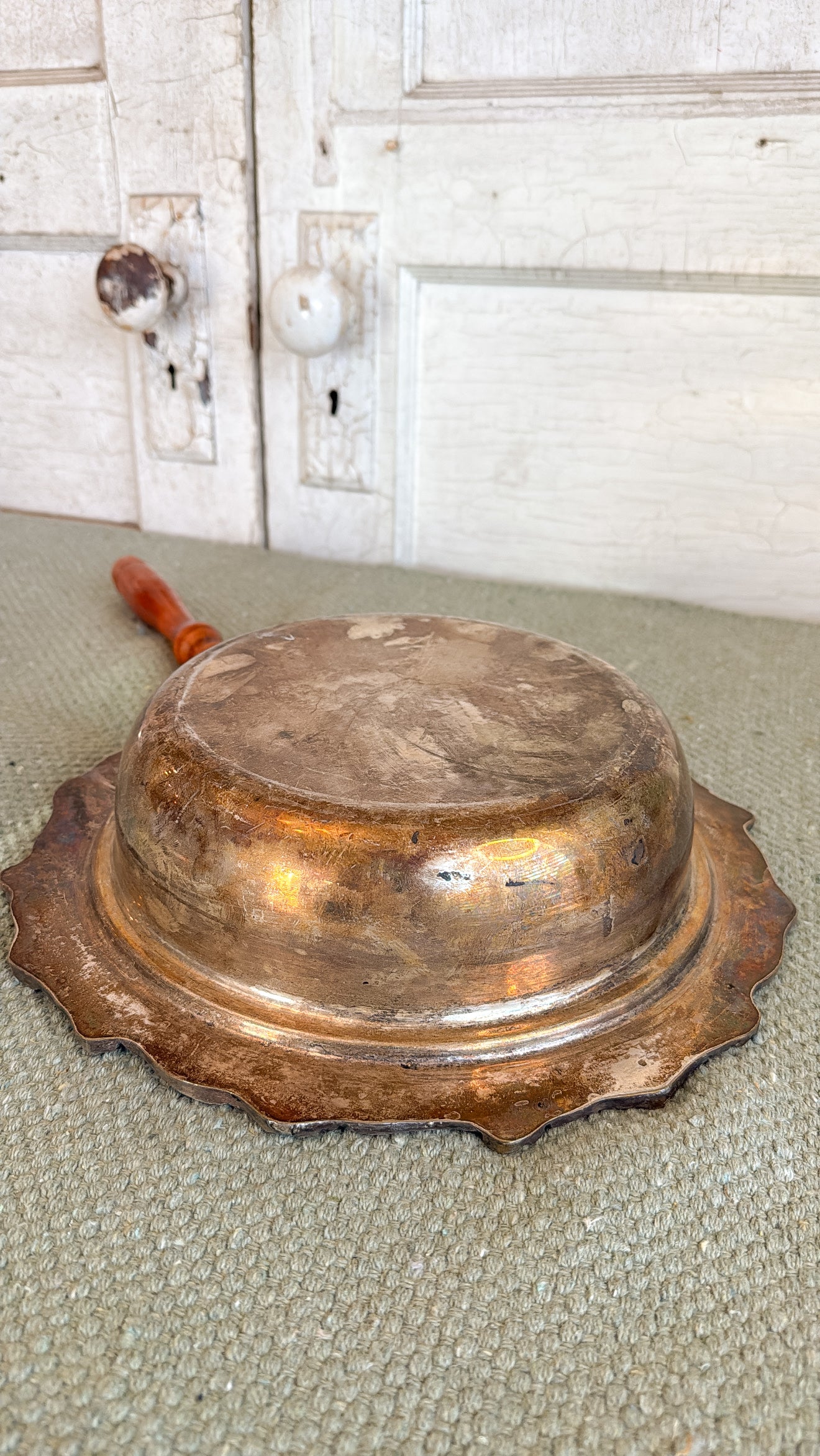 Silver Plated Chafing Dish w/ Wood Handle