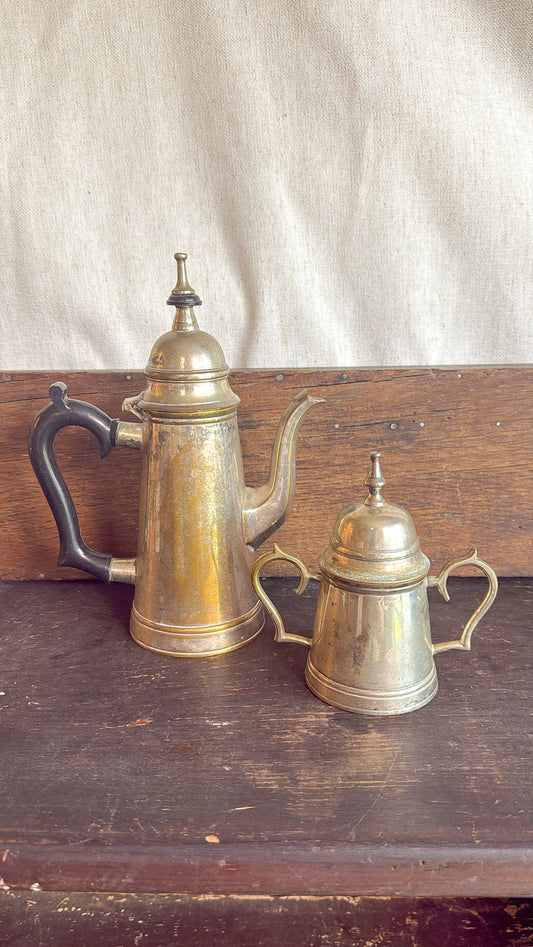 Vintage Coffee Pot + Sugar