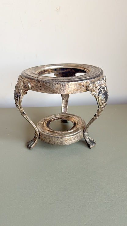 7” Tall Vintage Silver Plated Stand