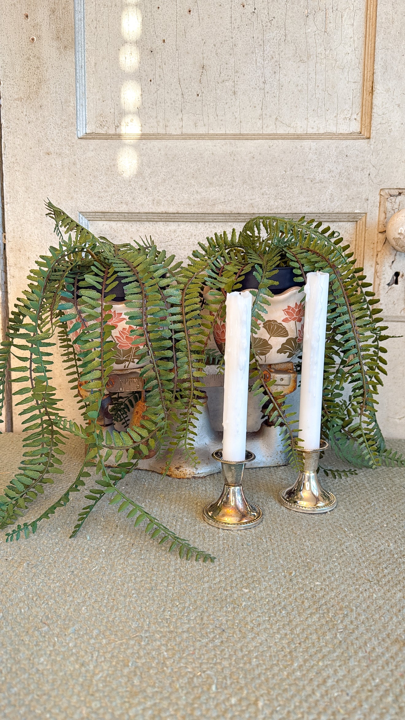 Pair of Silver Candlesticks