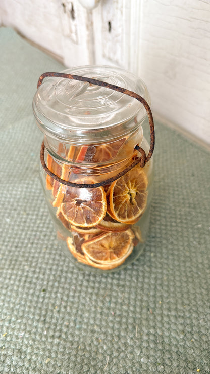 Jar of Dried Oranges