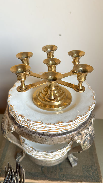 Mini Brass Candelabra