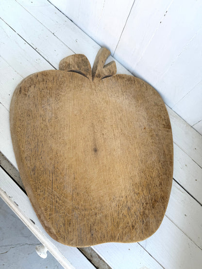 Apple Shaped Wooden Cutting Board