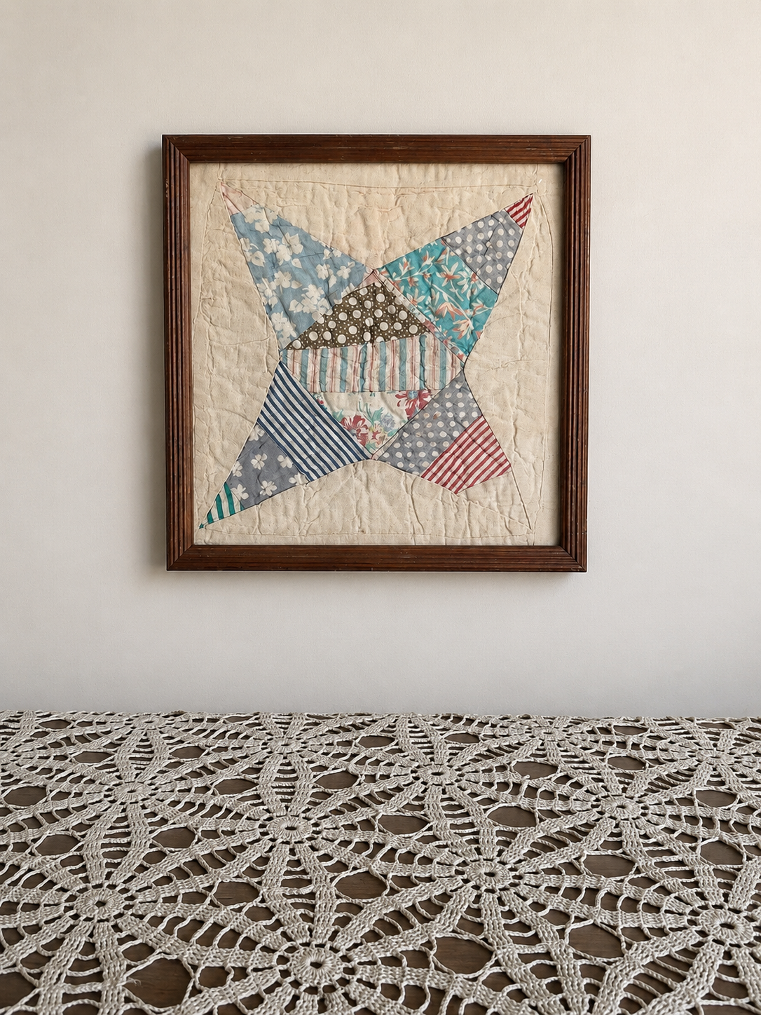13”x13” Vintage Framed Quilt