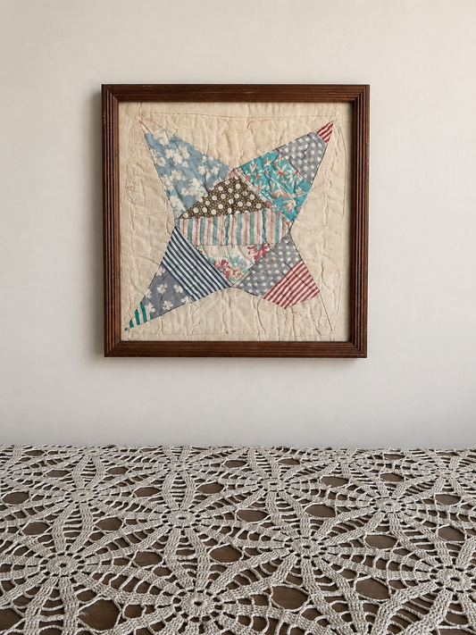 13”x13” Vintage Framed Quilt