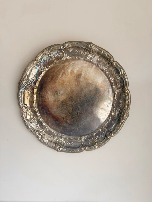 14.5” Vintage Silver Plate