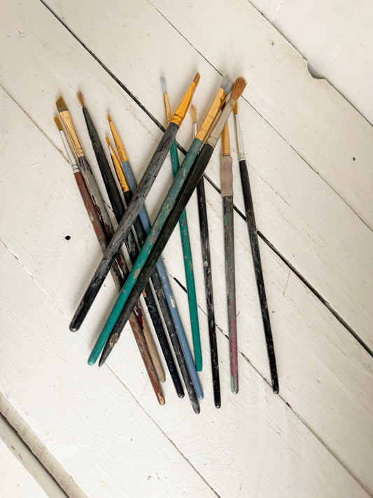 Bundle of Old Paint Brushes