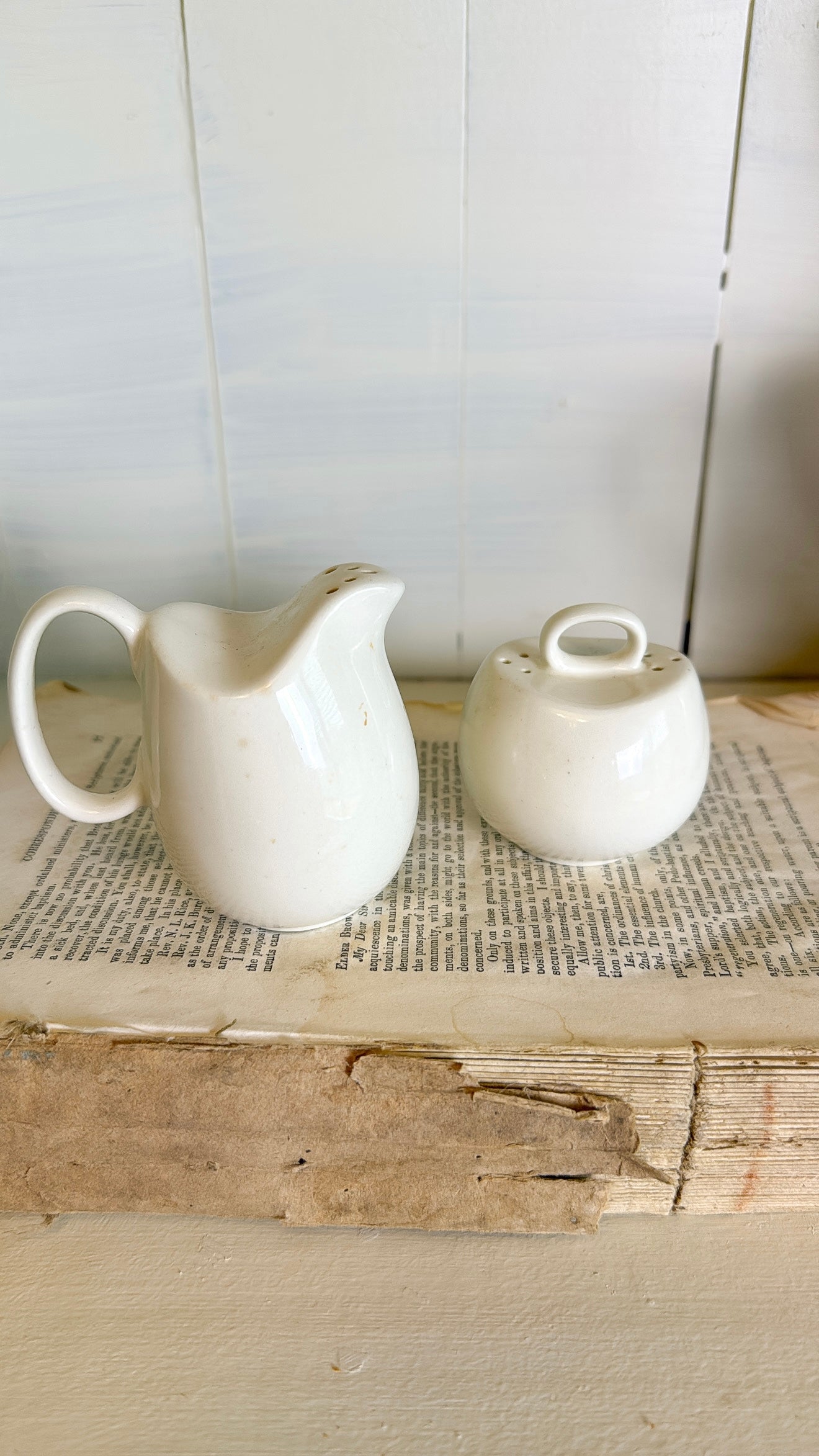Vintage Creamer S&P Shakers