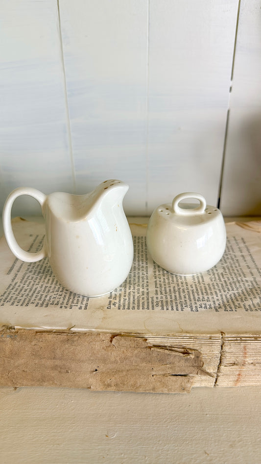 Vintage Creamer S&P Shakers