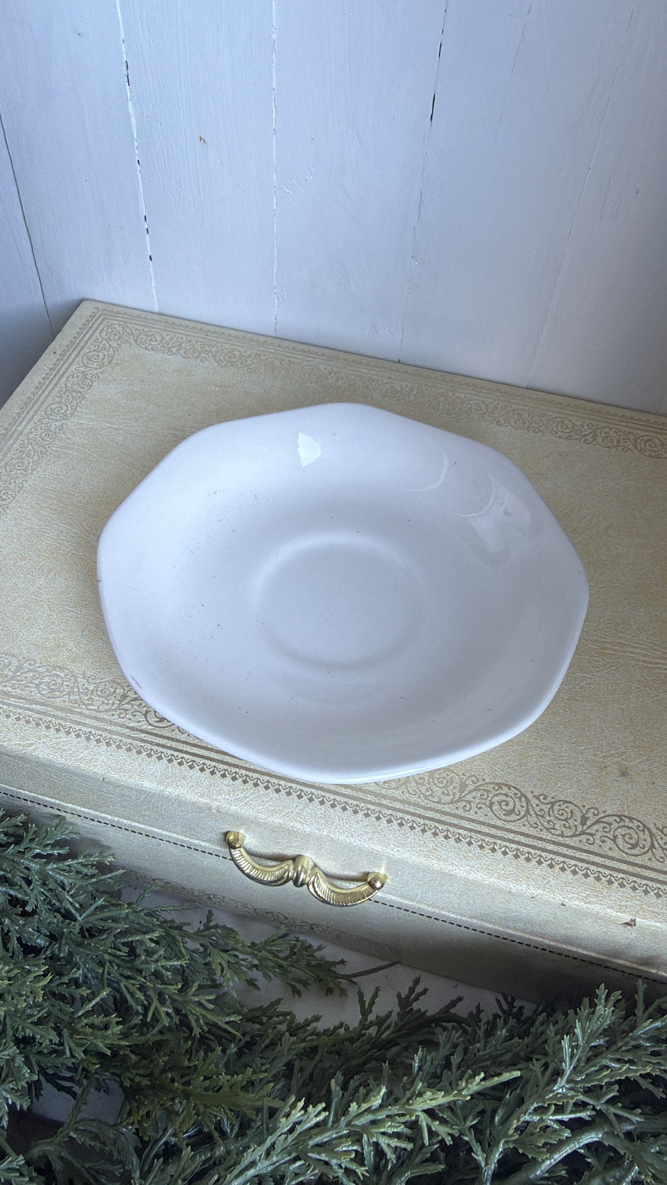 'Adams' Wedgwood Ironstone Saucer