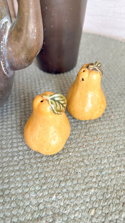 Set of Vintage Pear Salt & Pepper Shakers