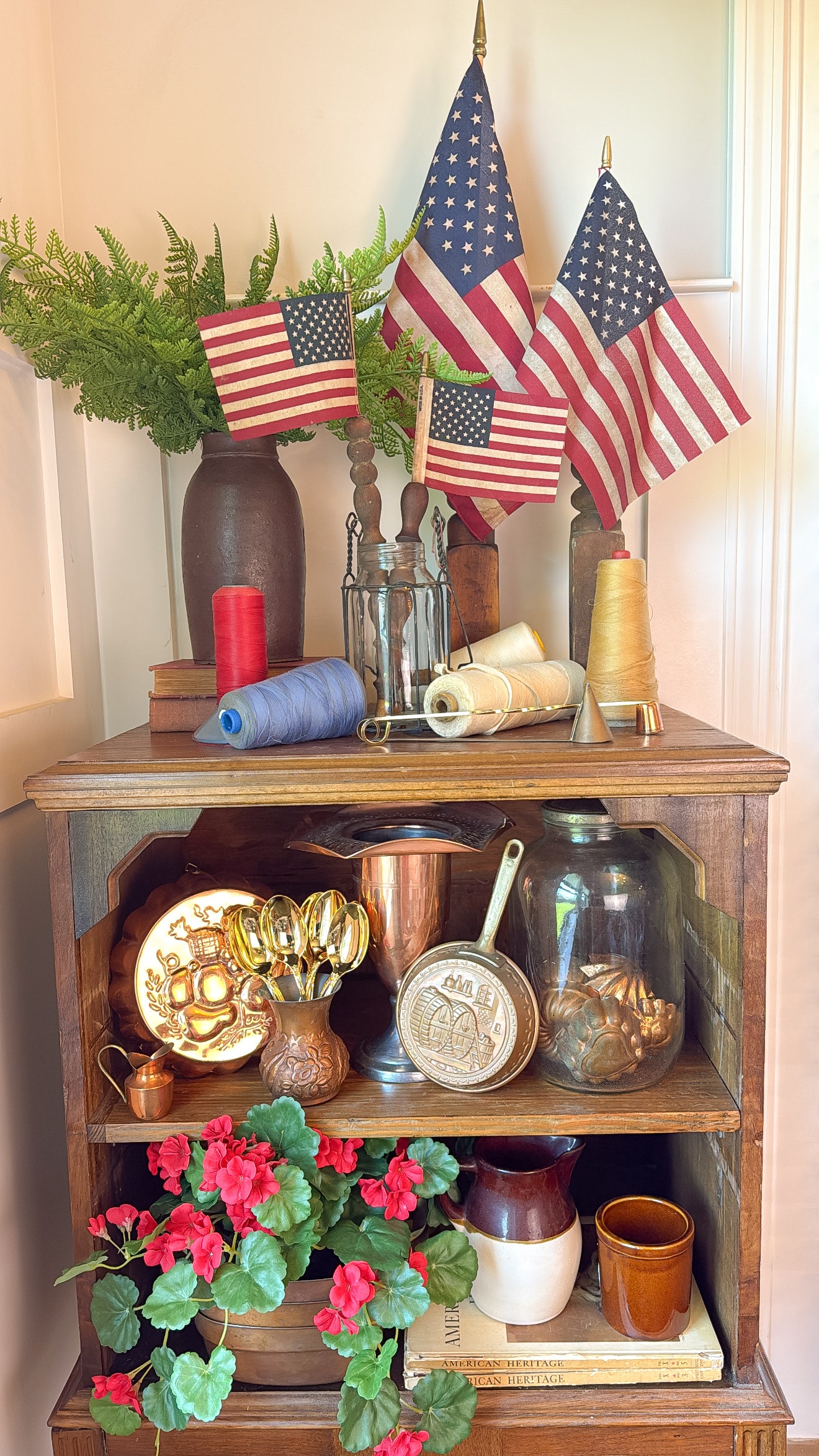 10.75" Tall Glass Jar w/ Rusty Lid
