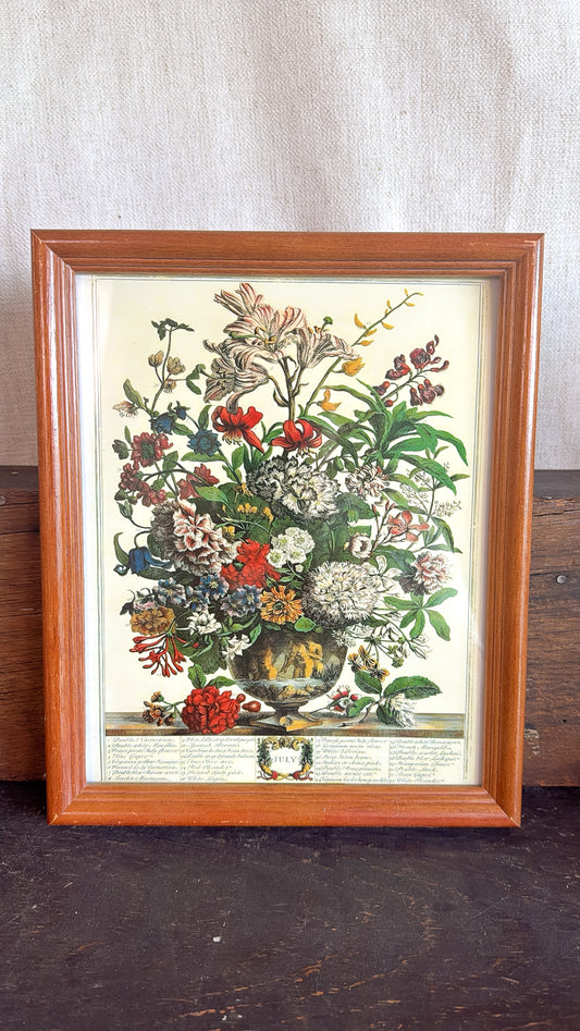 July Floral Print