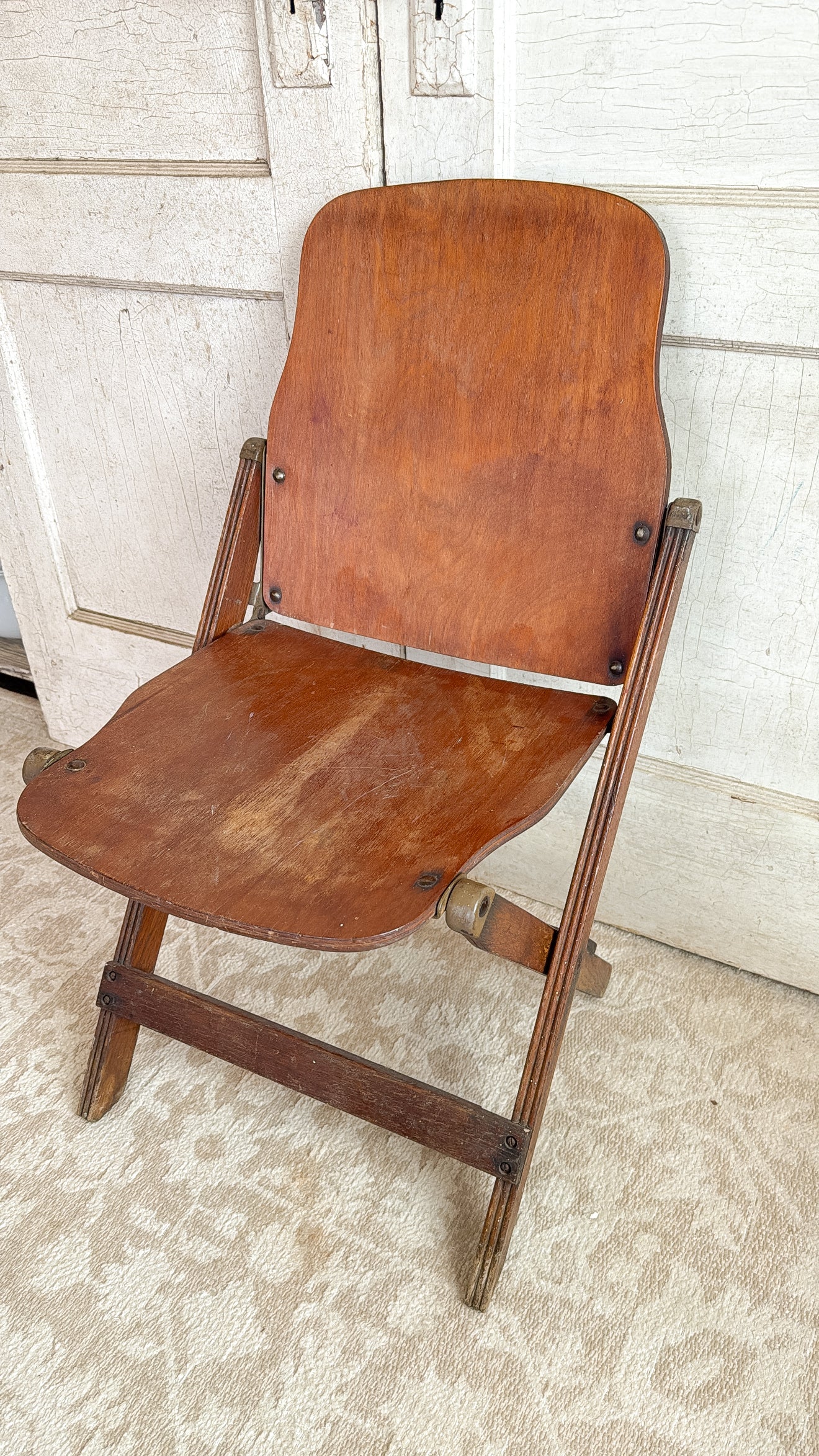 Antique Foldable Theater Seat