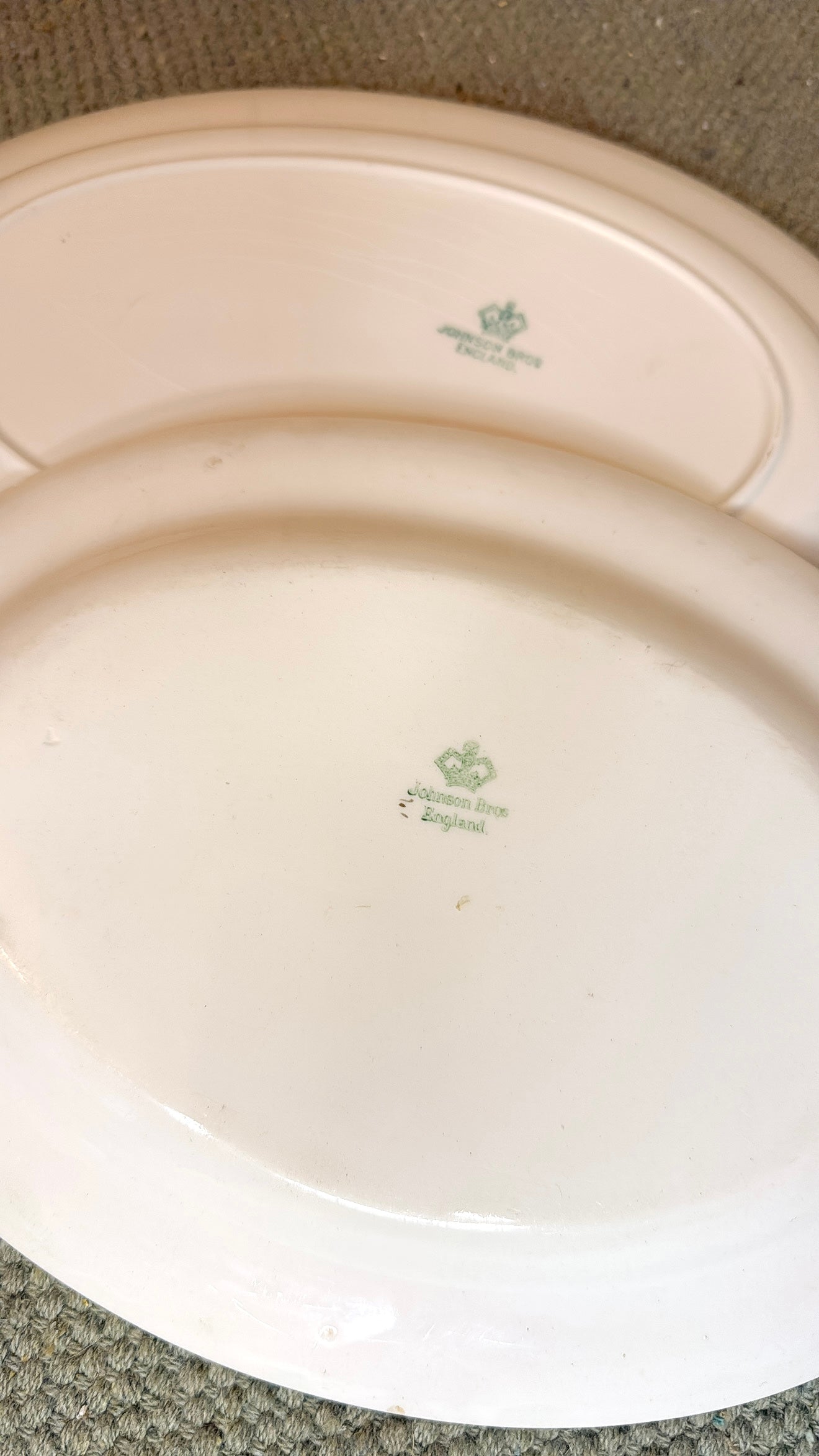 Set of 2 Ironstone Platters