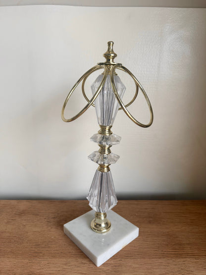14” Tall Vintage 3 Ring Towel Holder