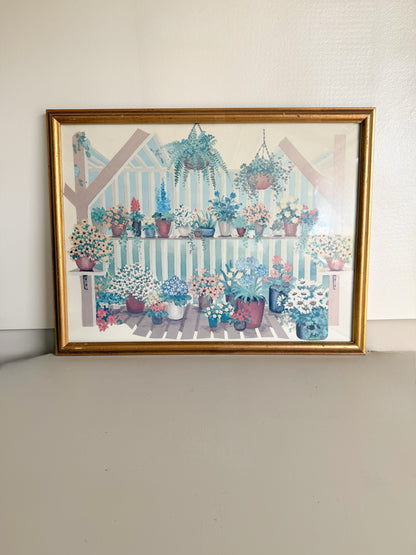 11x14 Vintage Floral Print