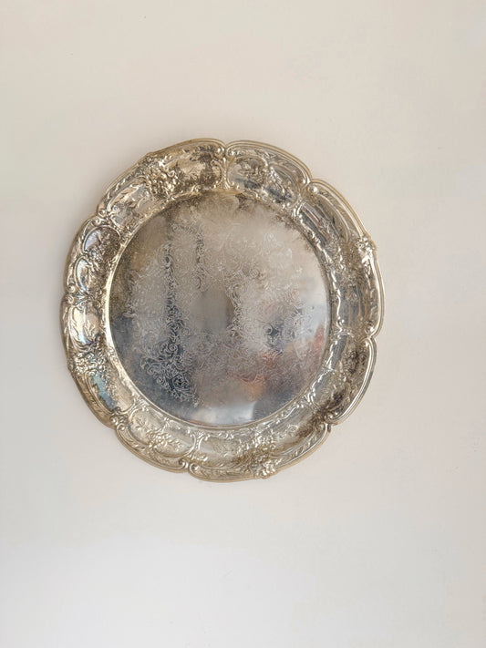 10.5” Vintage Silver Plate