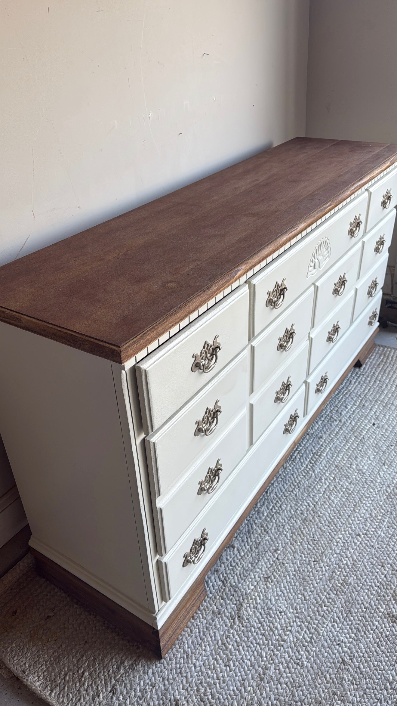Wood & White Dresser