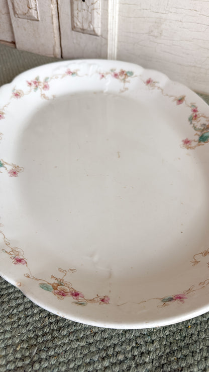 Floral Ironstone Platter