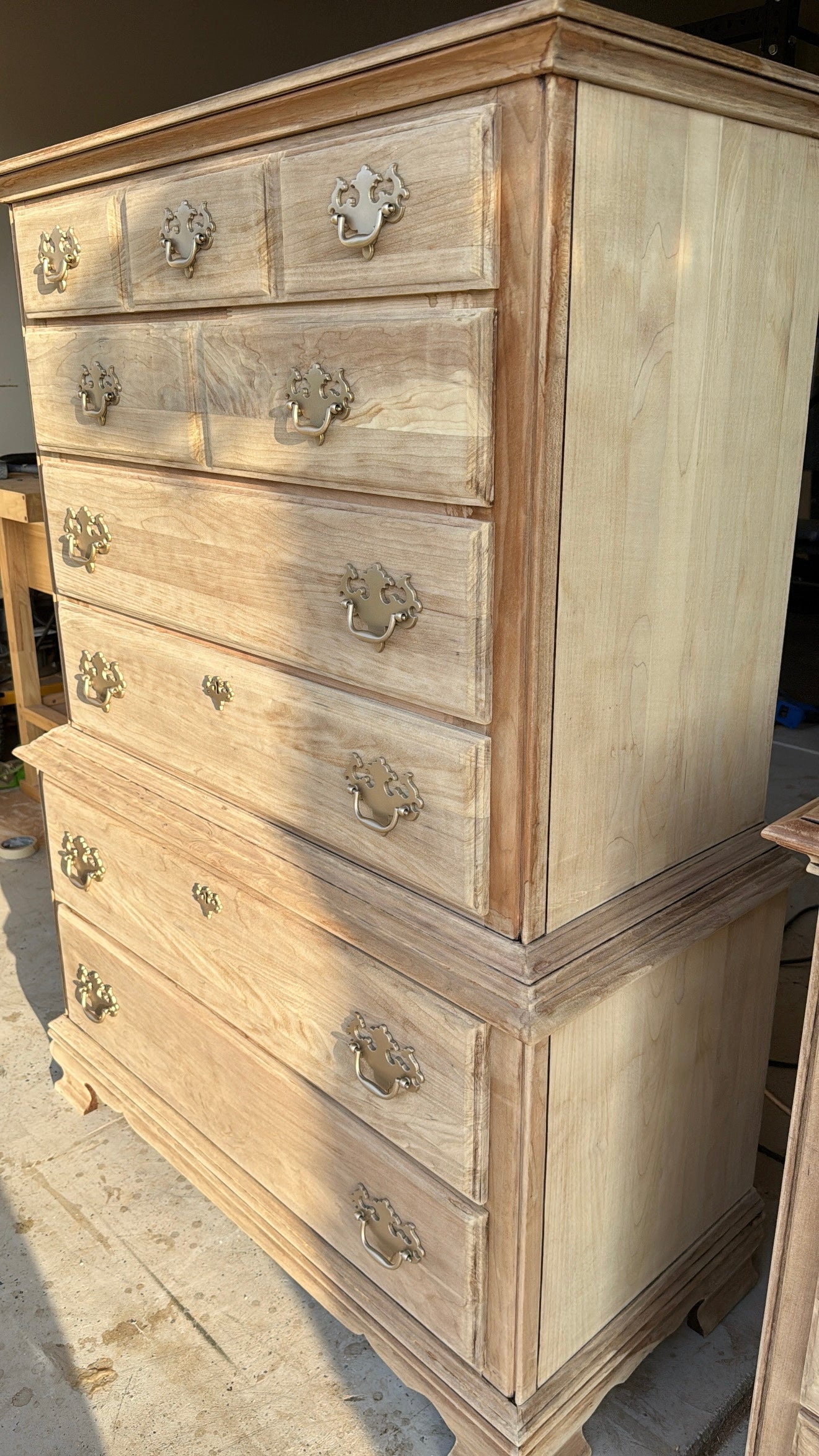 Bleached Dresser & Chest Set