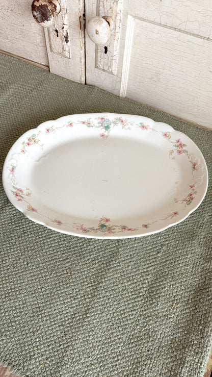 Floral Ironstone Platter