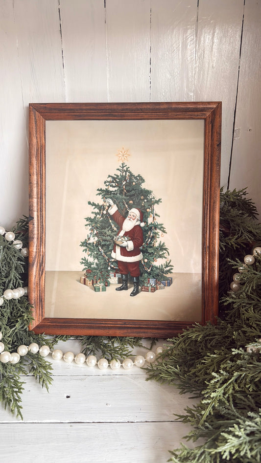 Vintage Santa Print